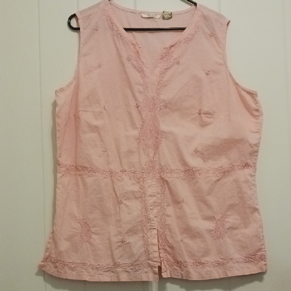 Pink Embroidered Blouse